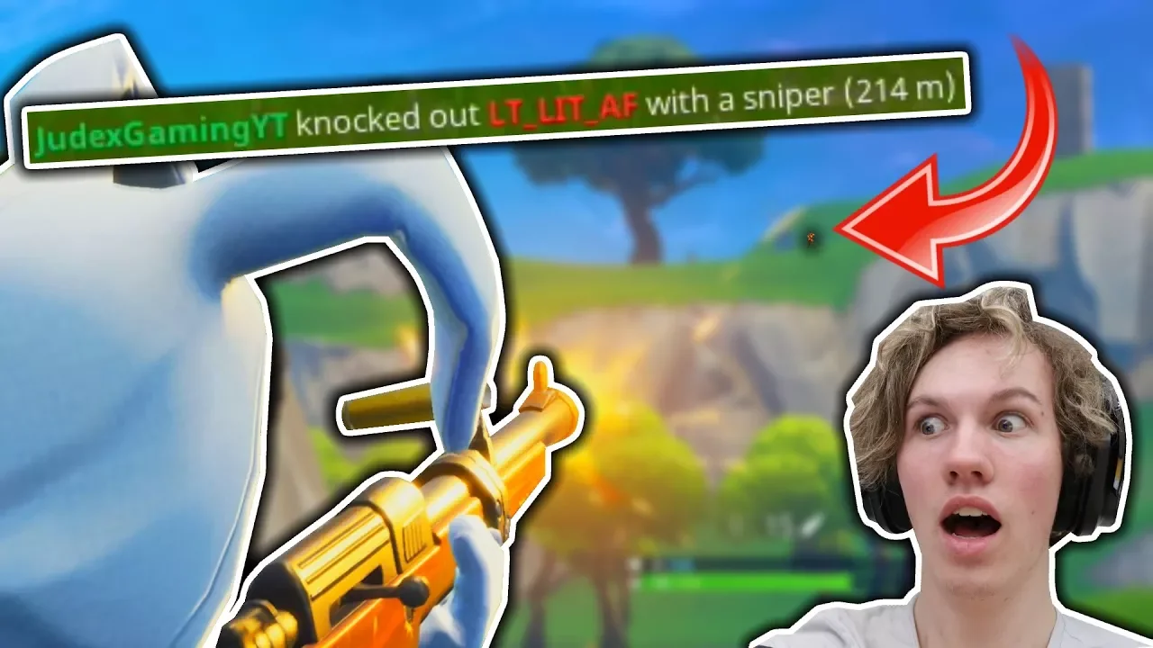 200+ METERS SNIPERSKUD!! - Dansk Fortnite