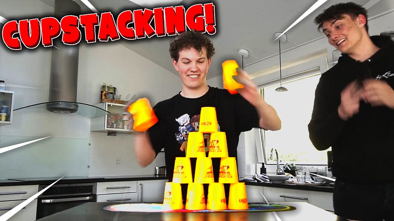 Jeg skulle lære at Cupstacke på en uge og dette var mit resultat...