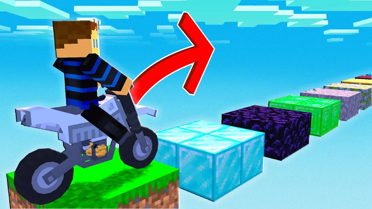 Kan Jeg Klare OBBY ON A BIKE i Minecraft?