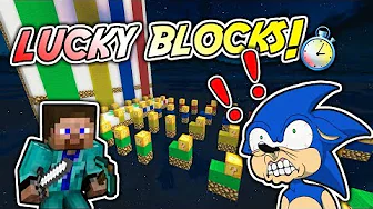 SONIC LUCKY BLOCK RACE!! - Med McKidPro