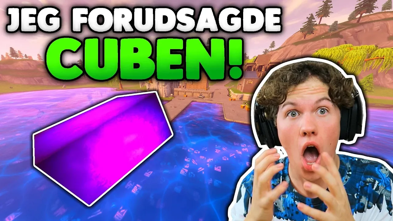 CUBEN ENDTE I LOOT LAKE!! (JEG HAVDE RET!!) - Dansk Fortnite