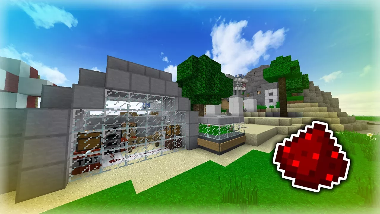 MODERNE REDSTONE HUS PÅ ET BJERG!!