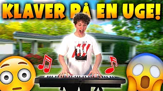 Jeg skulle lære at spille Klaver på 1 uge og dette var resultatet...