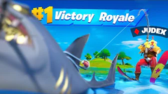Jeg vandt i Fortnite KUN ved at ride på en Haj!