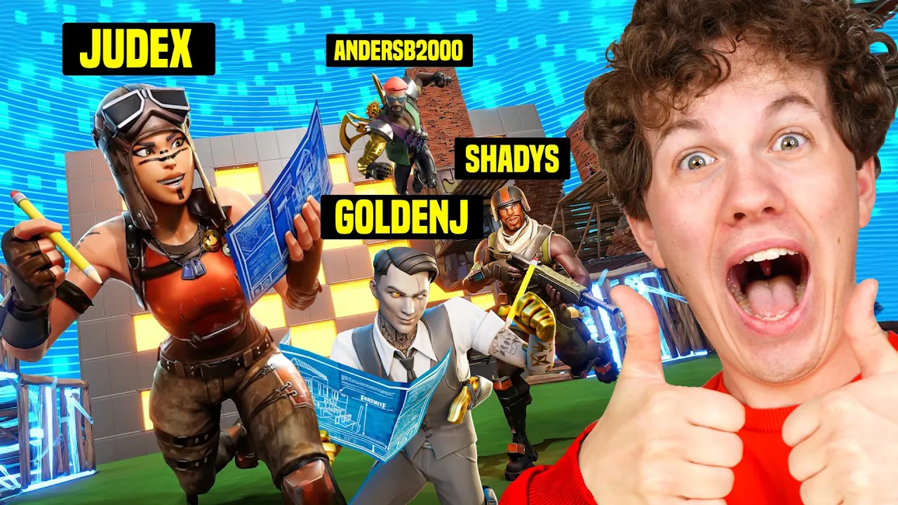 Fortnite Build Fights med GoldenJ, Shadys og AndersB2000