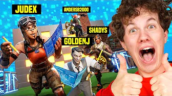 Fortnite Build Fights med GoldenJ, Shadys og AndersB2000