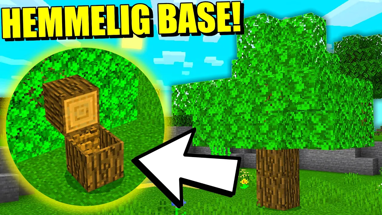 Jeg finder en Hemmelig Base under et Træ i Minecraft!