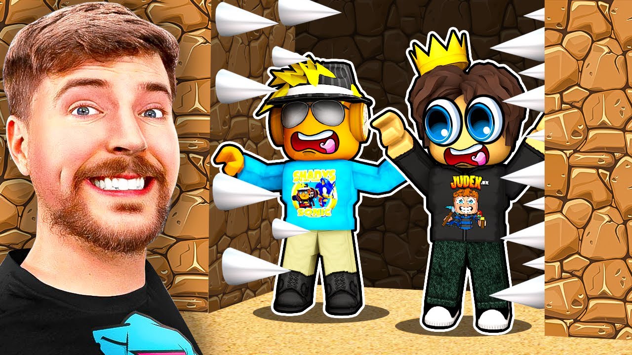 Flygter fra MrBeasts Fængsel med Shadys i Roblox!