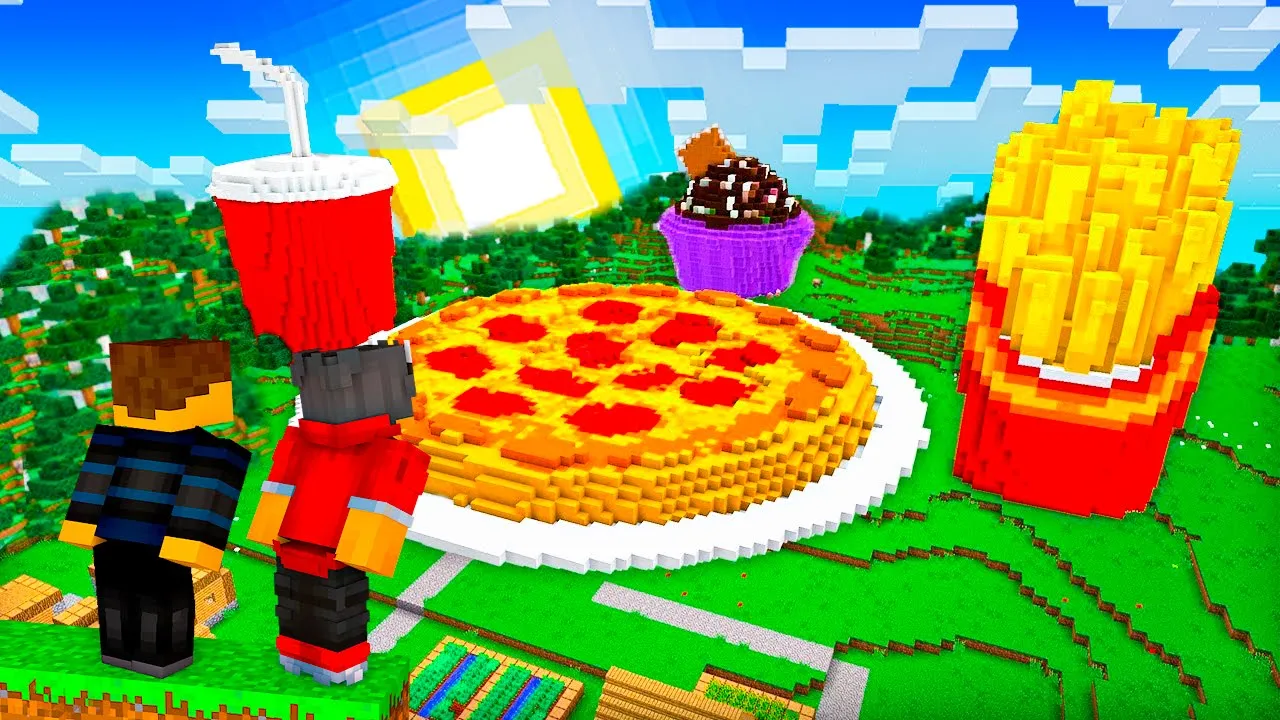 Vi Finder KÆMPE MAD med Shadys i Minecraft!