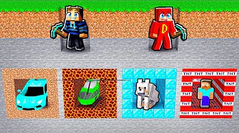 Vi Graver os Ned til HEMMELIGE HULER med Doodie i Minecraft!