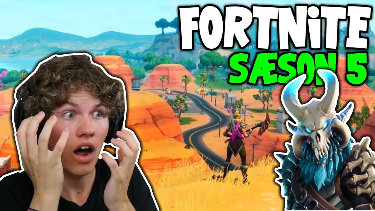 SÆSON 5 I FORTNITE!! - BATTLEPASS REAKTION!!