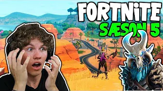 SÆSON 5 I FORTNITE!! - BATTLEPASS REAKTION!!
