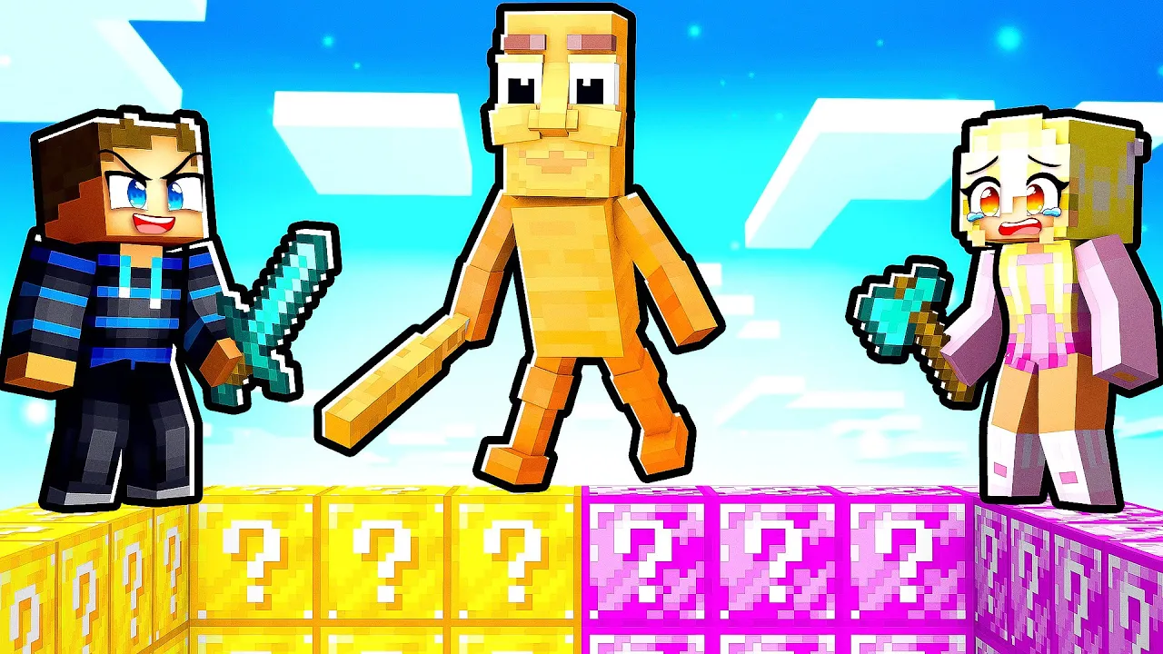 Luckyblock Krig imod TUNG SAHUR i Minecraft!