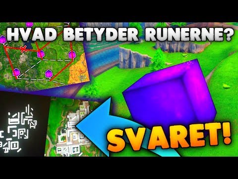 HVAD RUNERNE BETYDER!! (NYT MAP? + LEAKED CUBE RUTE!) - Fortnite Eksperiment