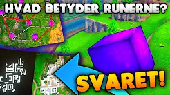 HVAD RUNERNE BETYDER!! (NYT MAP? + LEAKED CUBE RUTE!) - Fortnite Eksperiment