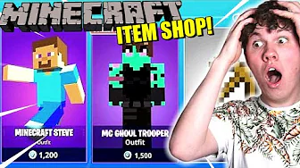 EN FORTNITE ITEMSHOP I MINECRAFT!! - Skyblock S3 #5