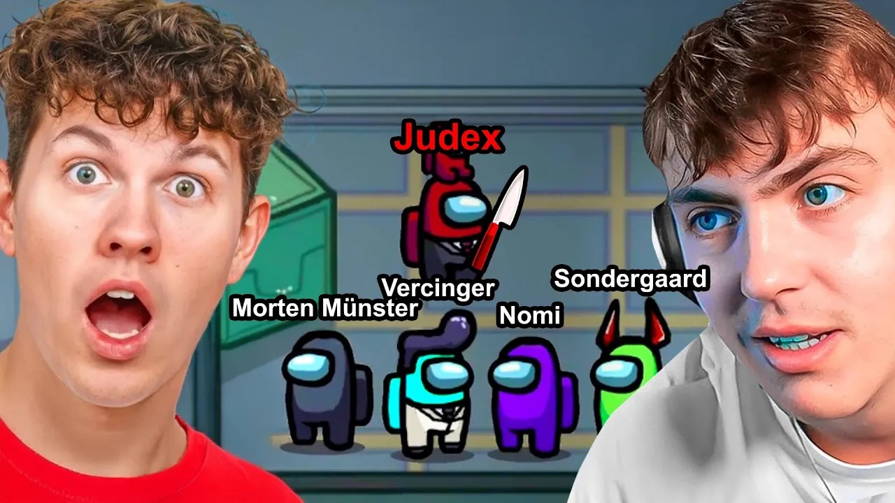 BLIVER IMPOSTER 2 GANGE IMOD KENDTE YOUTUBERE! (Among Us)