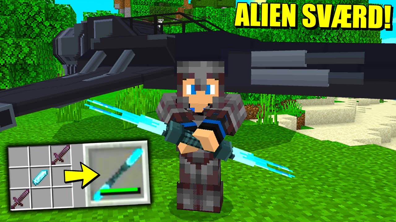 MAN KAN CRAFTE OP ALIEN VÅBEN I MINECRAFT!!