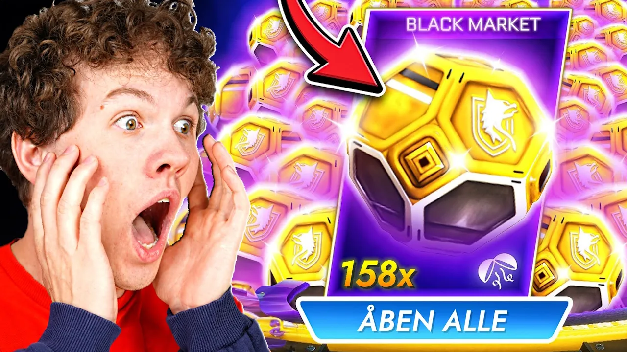 Jeg Åbnede 158 REWARDS i Rocket League, og fik dette!