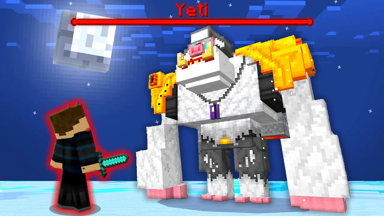 Kæmper Imod YETI BOSS I Minecraft!