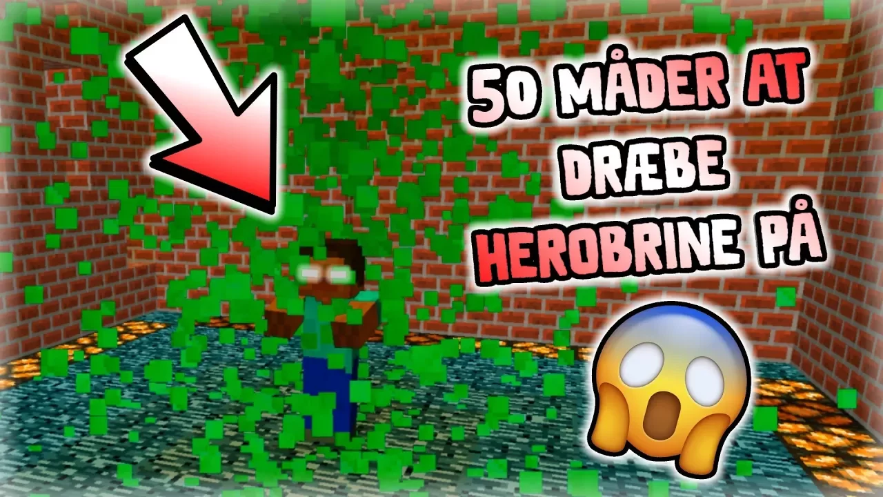 50 MÅDER AT DRÆBE HEROBRINE PÅ I MINECRAFT!!