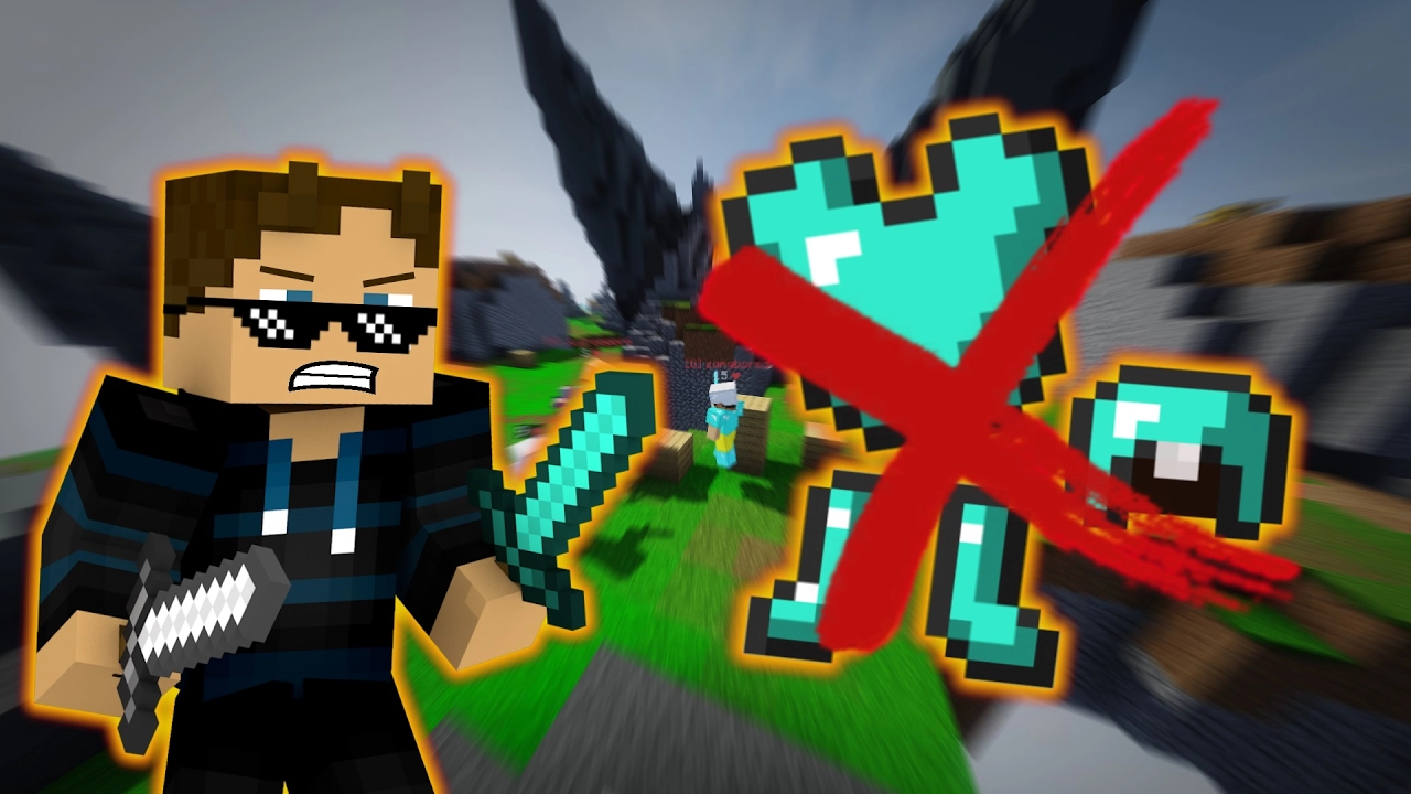 ER KID DØD!? - NO ARMOR CHALLENGE!!