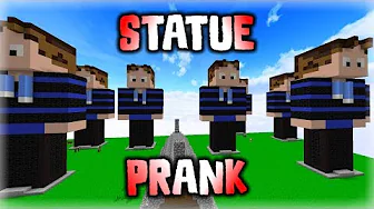 STATUE PRANK PÅ MCKIDPRO!! - Skyblock #28