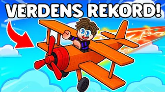 Jeg Flyver 2.000.000 METER i Roblox Build a Plane! (VERDENS REKORD)