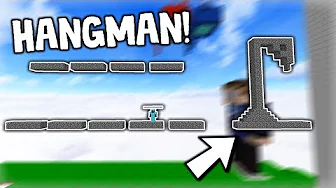 VI SPILLER HANGMAN I MINECRAFT!! - Skyblock #9