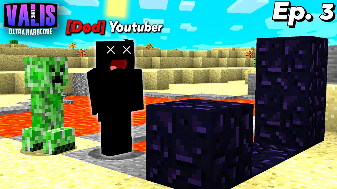 EN YOUTUBER DØDE TIL EN CREEPER!!😂 - Dansk Youtuber UHC #3