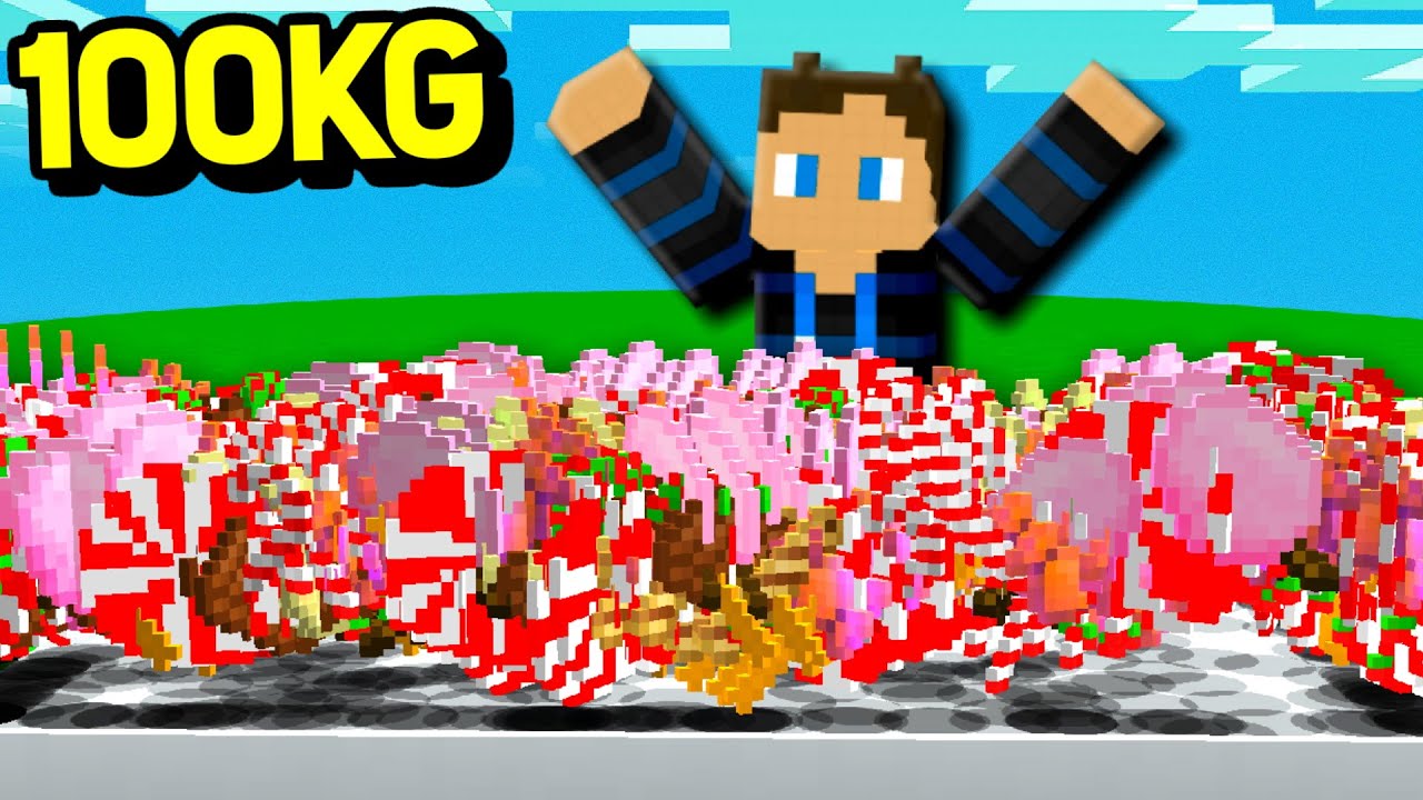 Jeg Spiser 100KG Slik I Minecraft!