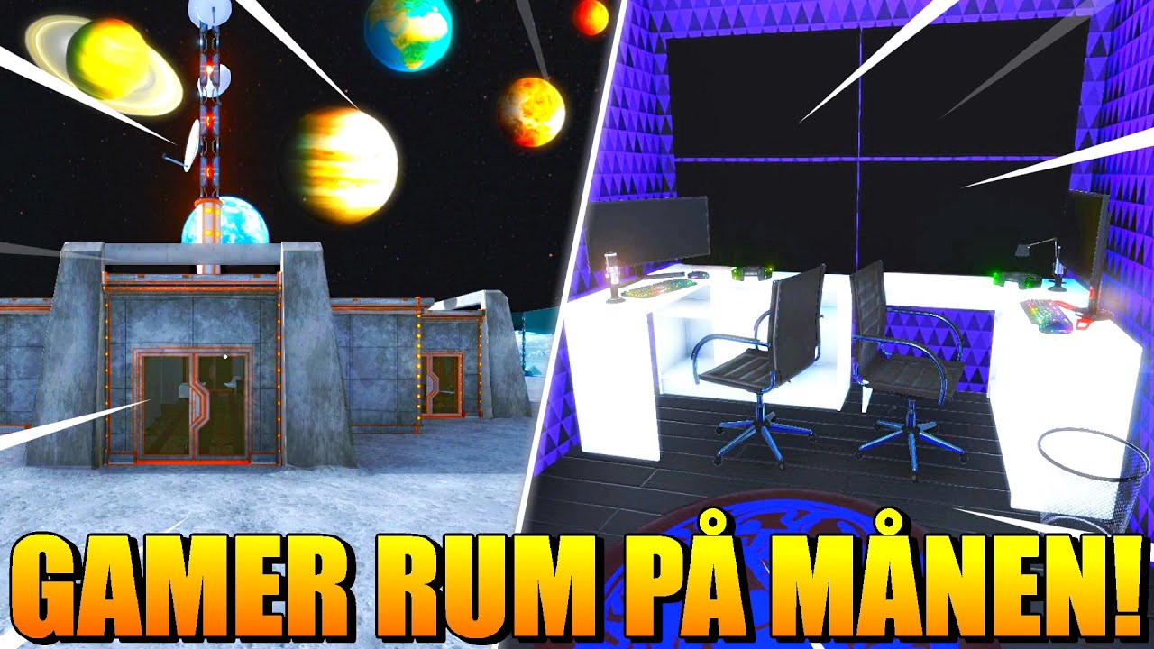 JEG BYGGER DET VILDESTE GAMERHUS PÅ MÅNEN!! - Dansk House Flipper