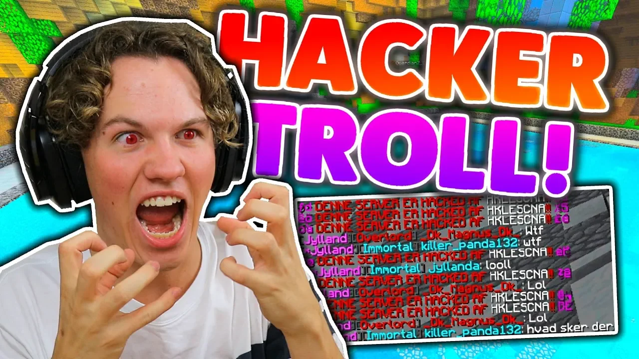 HACKER MIN EGEN SERVER!! - Minecraft Trolling