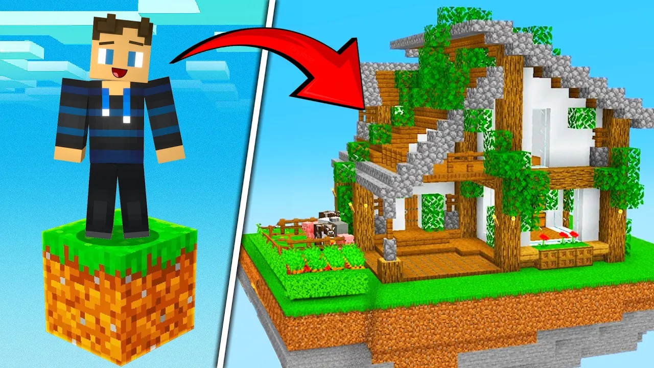 Jeg Bygger Mit Hus på en Oneblock!