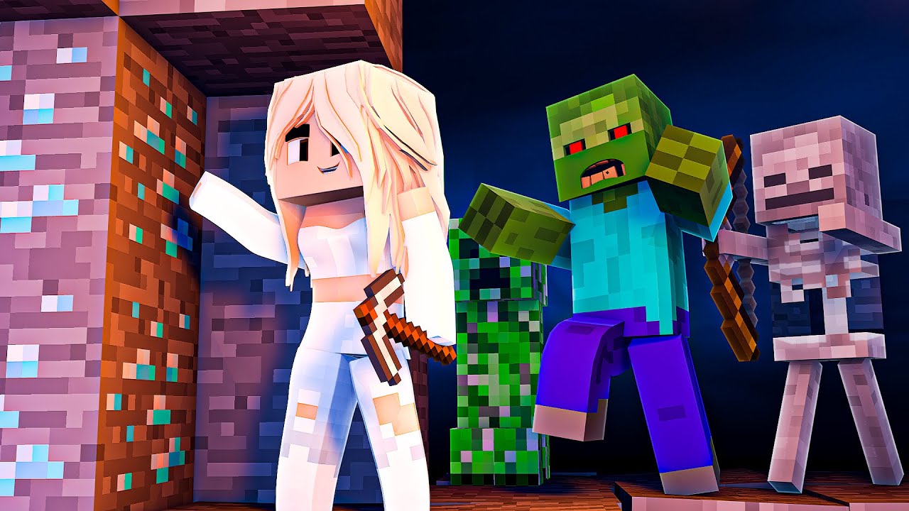 Natasja Spiller Minecraft #2: HENDES FØRSTE DIAMONDS NOGENSINDE!!