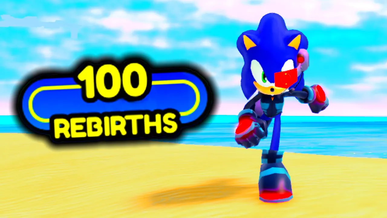 JEG FÅR 100 REBIRTHS I SONIC SPEED SIMULATOR!