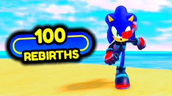 JEG FÅR 100 REBIRTHS I SONIC SPEED SIMULATOR!