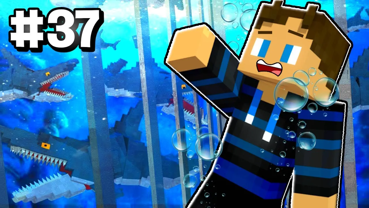 SHADYS KASTER MIG I ET HAJ BASIN! - Minecraft Vulkanen #37