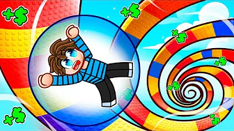 Jeg er Fanget i en KUGLEBANE i Roblox Build a Marble!