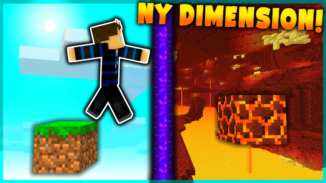 Minecraft, men hvert parkour level er en ny hemmelig dimension...