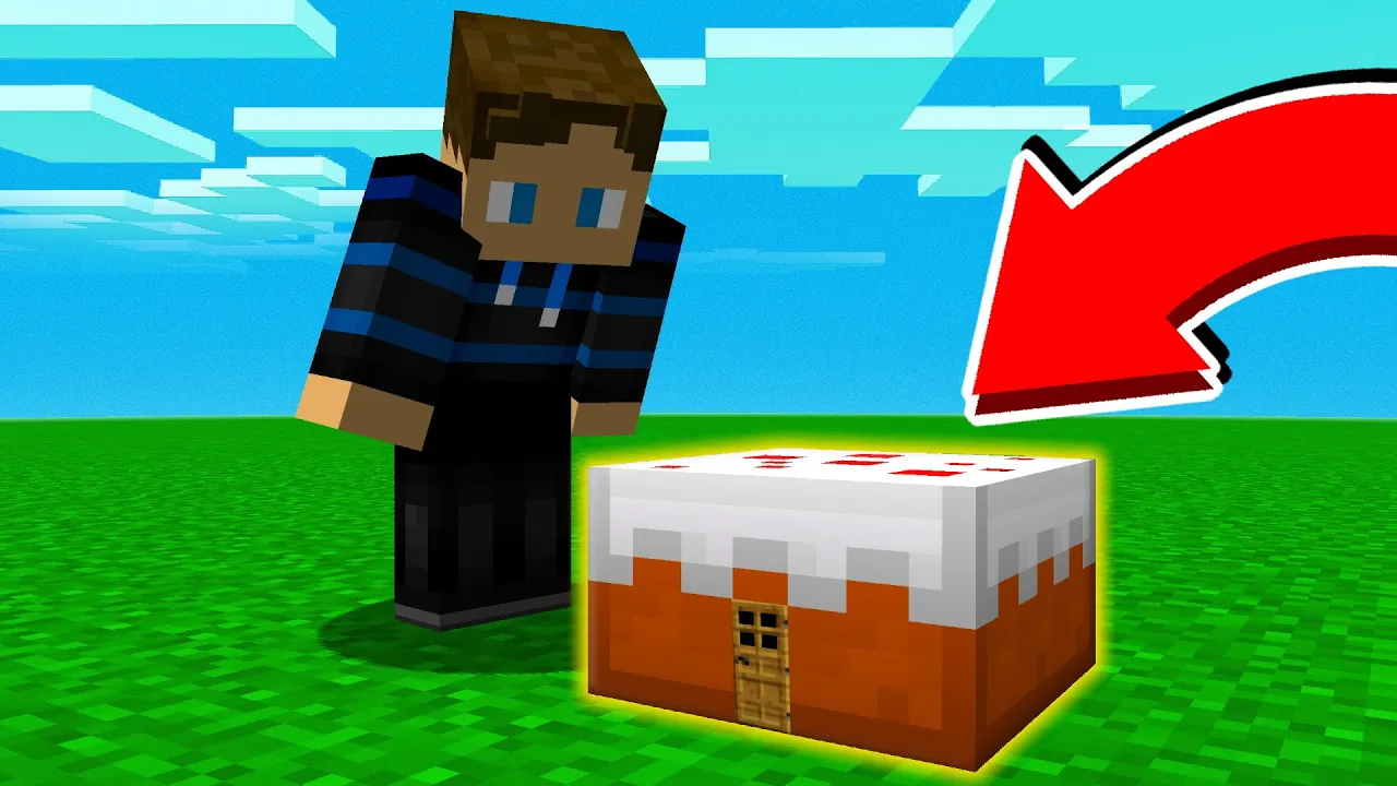 Jeg Finder En HEMMELIG BASE Inde I En KAGE I Minecraft!