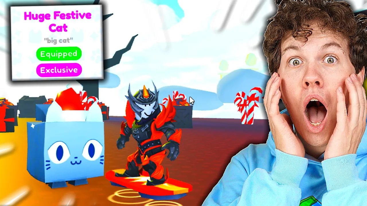 JEG HAR FÅET EN HUGE FESTIVE CAT!! - Dansk Pet Simulator X #7