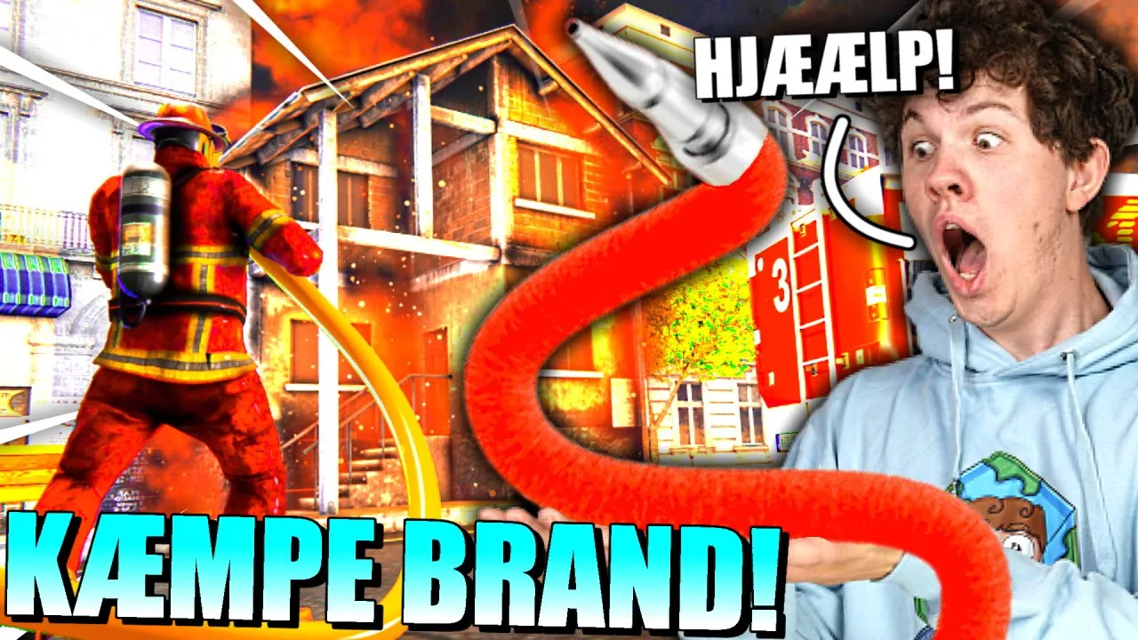 JEG SLUKKER EN GIGANTISK ILDEBRAND!! - Dansk Firefighting Simulator