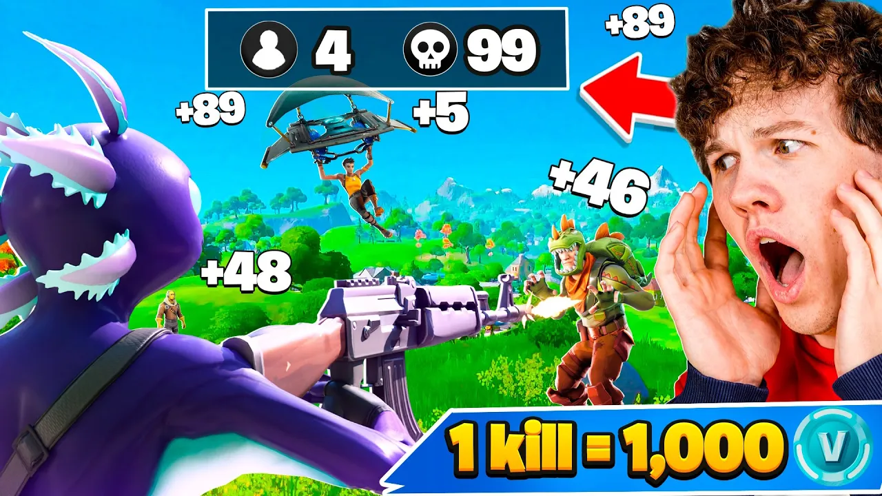 Fortnite, men 1 Kill = 1.000 Vbucks (Med Shadys)