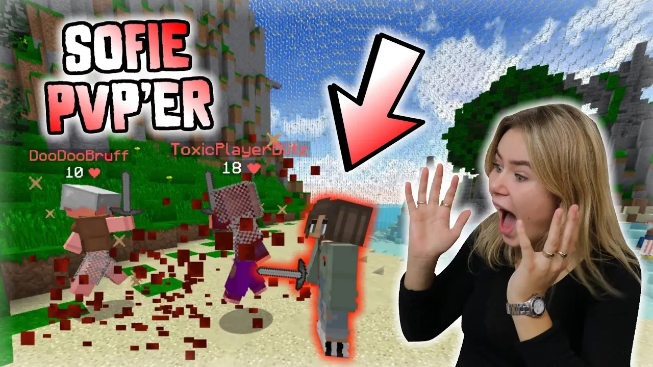 SOFIE SPILLER PVP I MINECRAFT!!