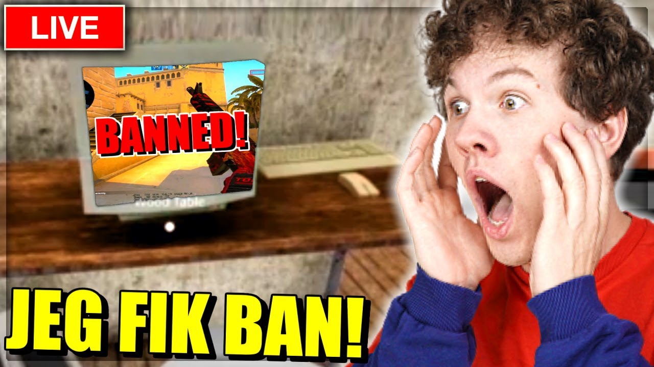 JEG BLEV BANNED I CSGO LIVE PÅ STREAM!! - Dansk Streamer Life Simulator