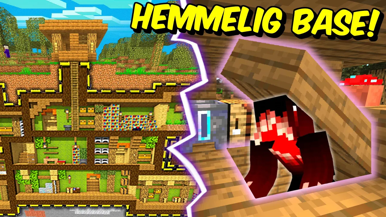 JEG FANDT EN HEMMELIG WITCH BASE I MINECRAFT!!