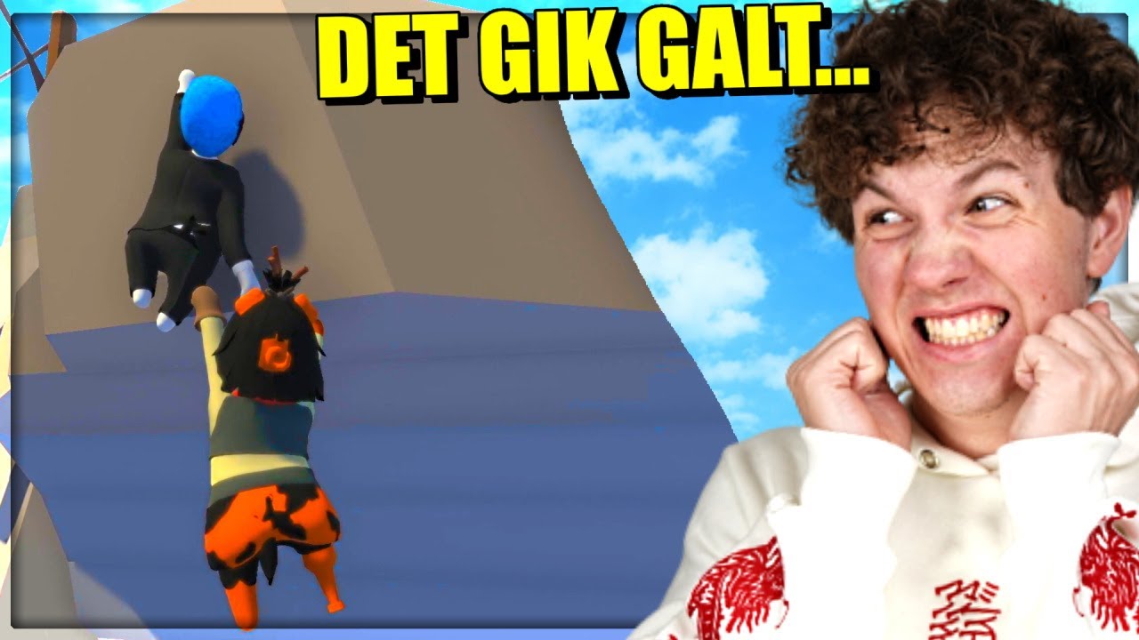 VI KÆMPER FOR AT KOMME OP AF KLIPPEN!! - Dansk Human Fall Flat