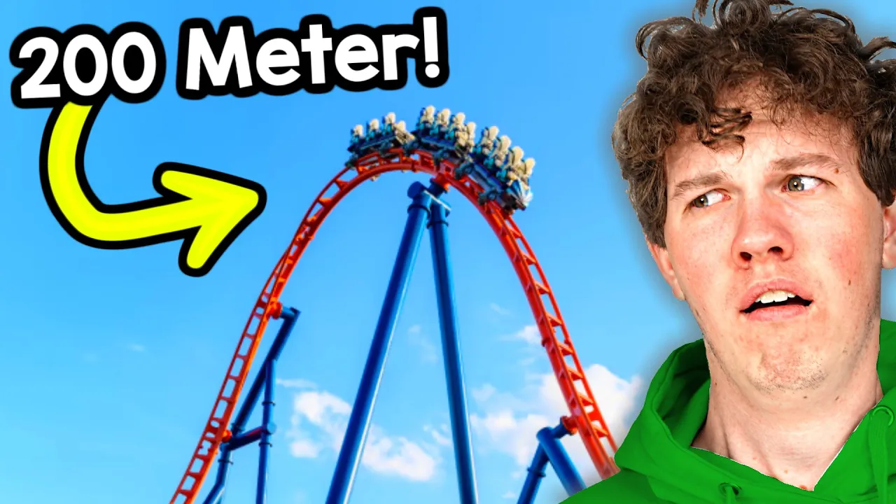 Jeg Bygger en 200 Meter Høj ROLLER COASTER! - Park Beyond