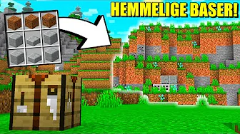 MAN KAN CRAFTE HEMMELIGE BASER I MINECRAFT!!